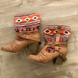 Just Fab Southwestern Boots
